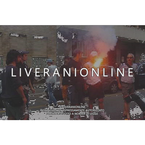 Milano 07/07/2005 Assemblea di Lega nella foto: protesta degli ultras foto Arcaini / Ag.Aldo liverani