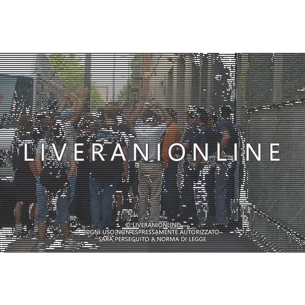 Milano 07/07/2005 Assemblea di Lega nella foto: protesta degli ultras foto Arcaini / Ag.Aldo liverani