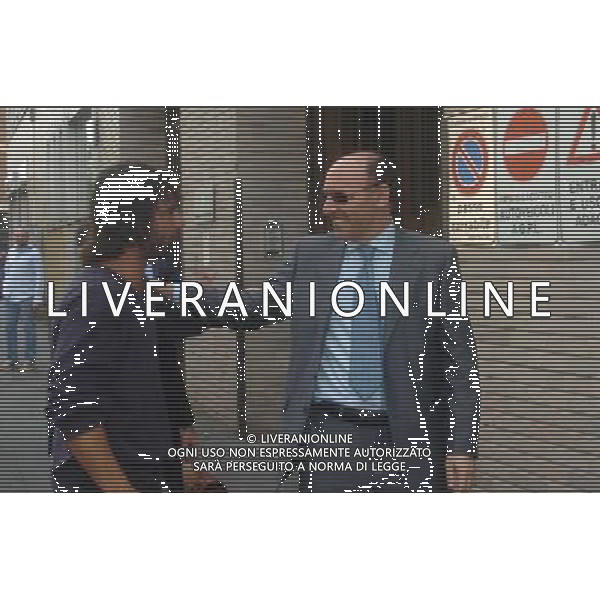 Milano 07/07/2005 Assemblea di Lega nella foto: Giuseppe Marotta con un ultras foto Arcaini / Ag.Aldo liverani