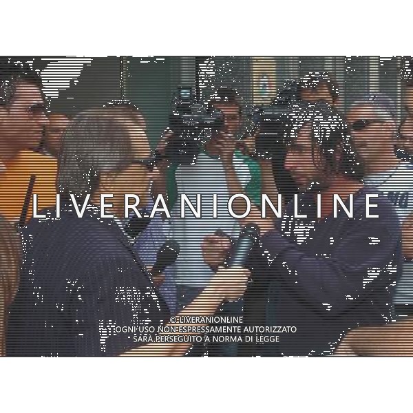 Milano 07/07/2005 Assemblea di Lega nella foto: Gino Corioni con ultras foto Arcaini / Ag.Aldo liverani