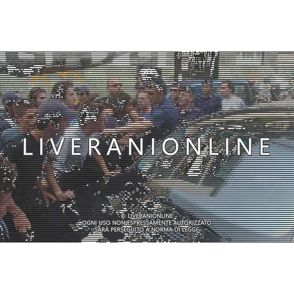 Milano 07/07/2005 Assemblea di Lega nella foto: Auto di Enrico Preziosi circondata dagli ultras foto Arcaini / Ag.Aldo liverani