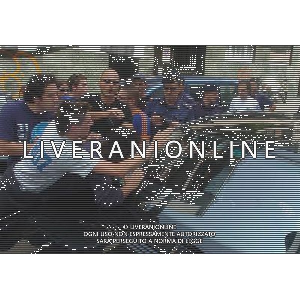 Milano 07/07/2005 Assemblea di Lega nella foto: Auto di Enrico Preziosi circondata dagli ultras foto Arcaini / Ag.Aldo liverani