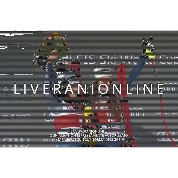 Sci Alpino St. Moritz (CH), Italia 14/12/2019 Coppa del Mondo - Super G Femminile Nella foto: BRIGNONE Federica Seconda Classificata GOGGIA Sofia Prima Classificata FOTO SERGIO BISI-ALESSIO MARINI-AG ALDO LIVERANI SAS