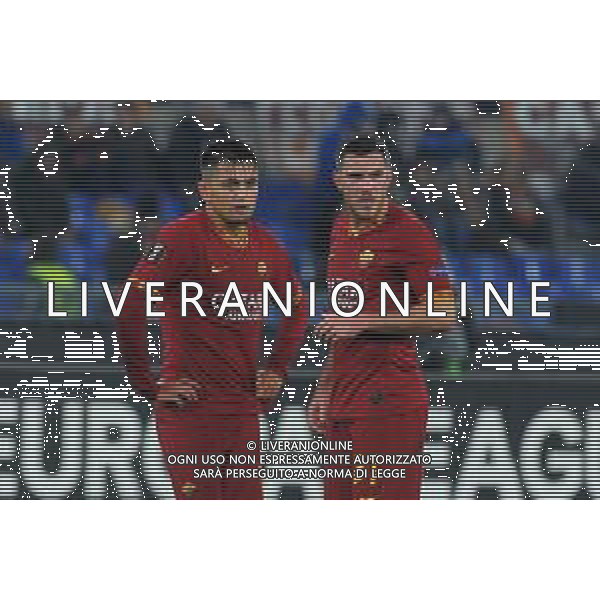 Roma vs Wolfsberg Europa League - 6 giornata Stadio Olimpico - Roma 12-12-2019 nella foto Under e Veretout FOTO FEDERICO GAETANO-AG ALDO LIVERANI SAS