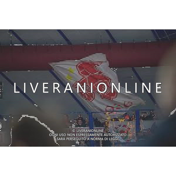 Campionato di Basket Serie A 2019/2020 Venezia, Italia 15/12/2019 Umana Reyer Venezia vs AX Armani Exchange Olimpia Milano Nella foto: tidosi dell\' AX Armani Exchange Olimpia Milano FOTO ALESSIO MARINI-AG ALDO LIVERANI SAS