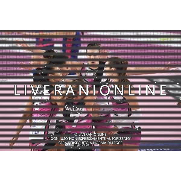 Campionato di Volley Serie A1 Femminile 2019/2020 Scandicci (FI), Italia 15/12/2019 Savino Del Bene Scandicci vs Golden Tulip Volalto 2.0 Caserta Nella foto: Esultanza Caserta FOTO LISA GUGLIELMI-ALESSIO MARINI-AG ALDO LIVERANI SAS