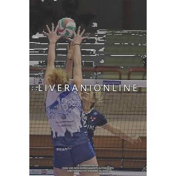 Campionato di Volley Serie A1 Femminile 2019/2020 Jesi (AN), Italia 15/12/2019 Lardini Filottrano vs Il Bisonte Firenze Nella foto: Muro Fahr Sarah (Il Bisonte Firenze) FOTO ROBERTO BARTOMEOLI-ALESSIO MARINI-AG ALDO LIVERANI SAS