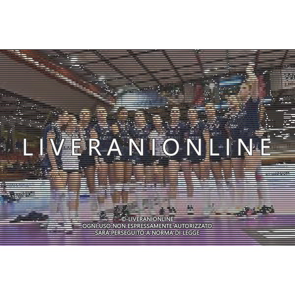 Campionato di Volley Serie A1 Femminile 2019/2020 Jesi (AN), Italia 15/12/2019 Lardini Filottrano vs Il Bisonte Firenze Nella foto: Le giocatrici della Lardini Filottrano festanti a fine partita FOTO ROBERTO BARTOMEOLI-ALESSIO MARINI-AG ALDO LIVERANI SAS