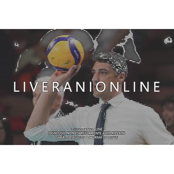 Campionato di Volley Superlega Serie A 2019/2020 Perugia, Italia 15/12/2019 Sir Safety Conad Perugia vs Leo Shoes Modena Nella foto: andrea giani (1°allenatore leo schoes modena) FOTO LORIS CERQUIGLINI-ALESSIO MARINI-AG ALDO LIVERANI SAS