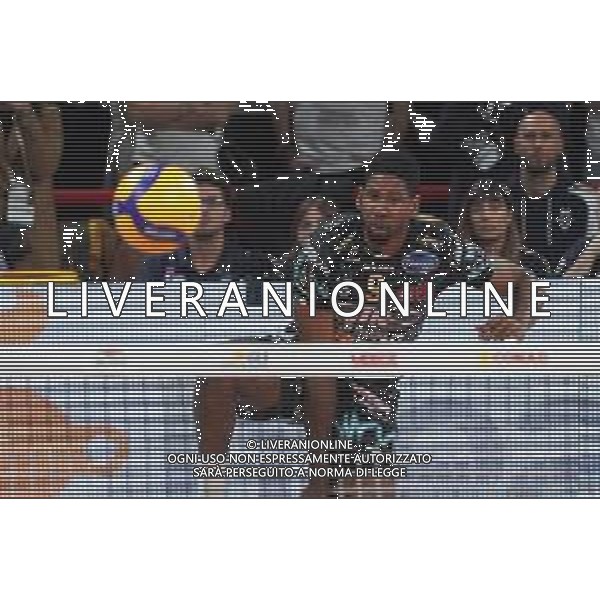 Campionato di Volley Superlega Serie A 2019/2020 Perugia, Italia 15/12/2019 Sir Safety Conad Perugia vs Leo Shoes Modena Nella foto: wilfredo leon venero (n.9 schiacciatore sir safety conad perugia) schiaccia FOTO LORIS CERQUIGLINI-ALESSIO MARINI-AG ALDO LIVERANI SAS