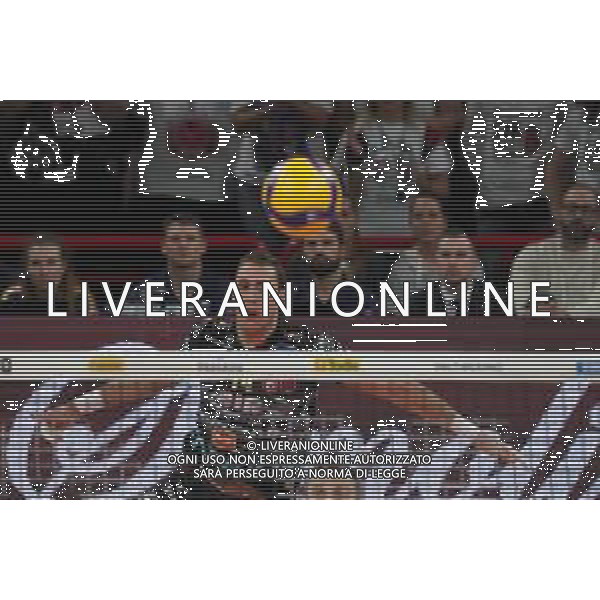 Campionato di Volley Superlega Serie A 2019/2020 Perugia, Italia 15/12/2019 Sir Safety Conad Perugia vs Leo Shoes Modena Nella foto: aleksandar atanasijevic (n.14 opposto sir safety conad perugia) alla battuta FOTO LORIS CERQUIGLINI-ALESSIO MARINI-AG ALDO LIVERANI SAS