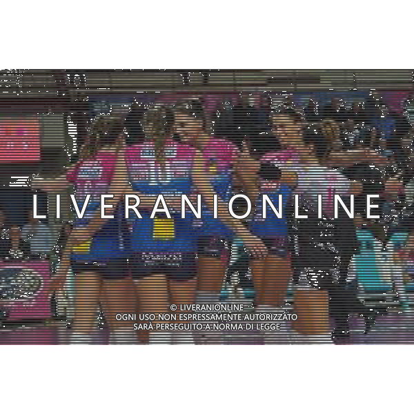 Campionato di Volley Serie A1 Femminile 2019/2020 NOVARA , Italia 15/12/2019 Igor Gorgonzola Novara vs Bartoccini Fortinfissi Perugia Nella foto: Esultanza Igor Gorgonzola Novara FOTO SALVO BARBAGALLO-ALESSIO MARINI-AG ALDO LIVERANI SAS
