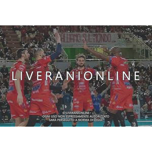 Campionato di Volley Superlega Serie A 2019/2020 Padova, Italia 15/12/2019 Kioene Padova vs Cucine Lube Civitanova Nella foto: Cucine Lube Civitanova FOTO VALERIA LIPPERA-ALESSIO MARINI-AG ALDO LIVERANI SAS