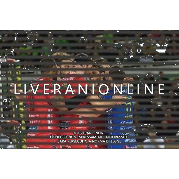 Campionato di Volley Superlega Serie A 2019/2020 Padova, Italia 15/12/2019 Kioene Padova vs Cucine Lube Civitanova Nella foto: Cucine Lube Civitanova FOTO VALERIA LIPPERA-ALESSIO MARINI-AG ALDO LIVERANI SAS