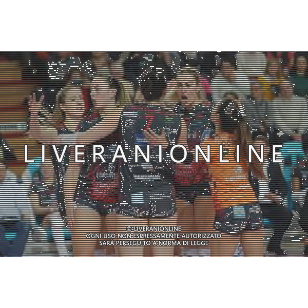 Campionato di Volley Serie A1 Femminile 2019/2020 Cuneo, Italia 15/12/2019 Igor Gorgonzola Novara vs Bartoccini Fortinfissi Perugia Nella foto: Esultanza Bartoccini Perugia, Veronica Angeloni, 12 (Bartoccini Fortinfissi Perugia) FOTO SALVO BARBAGALLO-ALESSIO MARINI-AG ALDO LIVERANI SAS