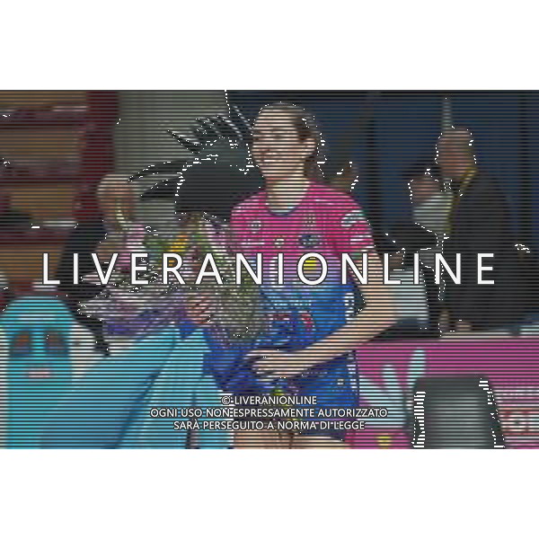 Campionato di Volley Serie A1 Femminile 2019/2020 Cuneo, Italia 15/12/2019 Igor Gorgonzola Novara vs Bartoccini Fortinfissi Perugia Nella foto: Megan Courtney, 6 (Igor Gorgonzola Novara), MVP dell\'incontro FOTO SALVO BARBAGALLO-ALESSIO MARINI-AG ALDO LIVERANI SAS