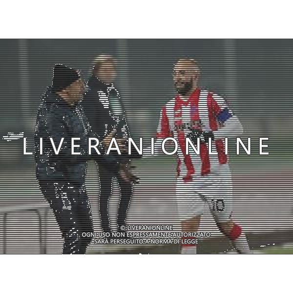 IMOLA 15 12 2019 IMOLESE CALCIO-VICENZA 0-3 SERIE C NELLA FOTO DOMENICO DI CARLO E GIACOMELLI STEFANO DOPO GOL DI GIACOMELLI ©SANNA /AGENZIA ALDO LIVERANI SAS