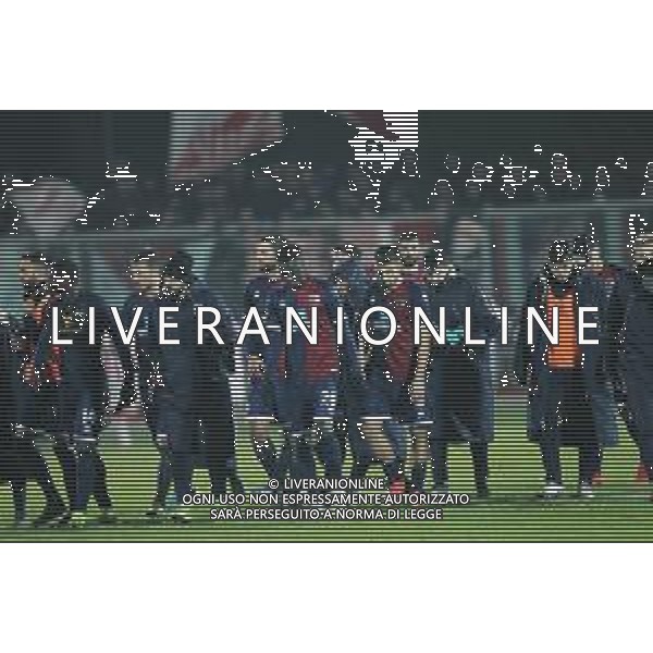 IMOLA 15 12 2019 IMOLESE CALCIO-VICENZA 0-3 SERIE C NELLA FOTO IMOLESE CALCIO DOPO LA PARTITA ©SANNA /AGENZIA ALDO LIVERANI SAS