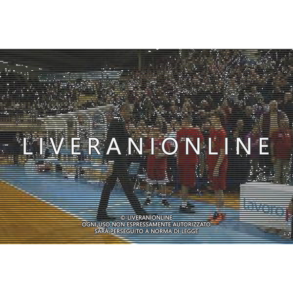 FAENZA 15 12 2019 LE NATURELLE IMOLA-FORLI 77-99 SERIE A2 NELLA FOTO SANDRO DELL\'AGNELLO ALL FORLI CON IL SUO PUBBLICO ©SANNA /AGENZIA ALDO LIVERANI SAS