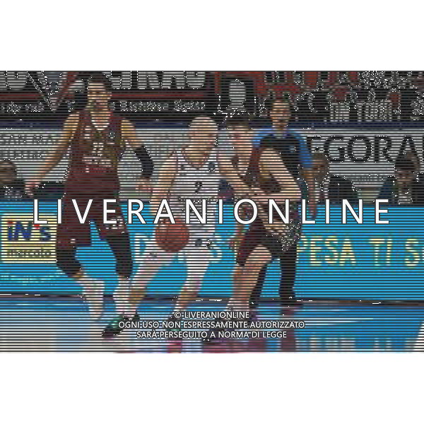 Basket EuroCup 2019/2020 Venezia, Italia 18/12/2019 Umana Reyer Venezia vs Rytas Vilnius Nella foto: Dovis Bičkauskis (Rytas Vilnius) Contrastato da Davide Casarin (Reyer Venezia) FOTO ALFIO GUARISE-ALESSIO MARINI-AG ALDO LIVERANI SAS