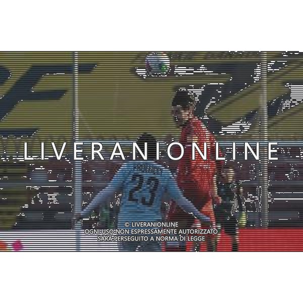 Campionato di Calcio Serie B 2019/2020 Perugia, Italia 21/12/2019 Perugia-Virtus Entella Nella foto: marco carraro (n.4 difensore perugia calcio) di colpisce di testa ©LM/Loris Cerquiglini-Alessio Marini/AGENZIA ALDO LIVERANI SAS