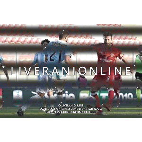 Campionato di Calcio Serie B 2019/2020 Perugia, Italia 21/12/2019 Perugia-Virtus Entella Nella foto: pietro iemmello (n.9 attaccante perugia calcio) al tiro ©LM/Loris Cerquiglini-Alessio Marini/AGENZIA ALDO LIVERANI SAS