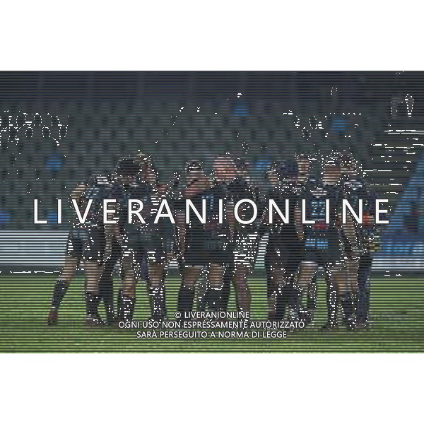 Rugby Guinness Pro 14 2019/2020 Parma, Italia 21/12/2019 Zebre Rugby vs Benetton Nella foto: Le Zebre si consultano prima di una touche FOTO MASSIMILIANO CARNABUCI-ALESSIO MARINI-AG ALDO LIVERANI SAS