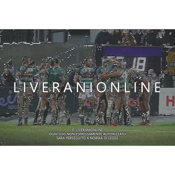 Rugby Guinness Pro 14 2019/2020 Parma, Italia 21/12/2019 Zebre Rugby vs Benetton Nella foto: Il Benetton festeggia la vittoria nel derby contro le Zebre FOTO MASSIMILIANO CARNABUCI-ALESSIO MARINI-AG ALDO LIVERANI SAS
