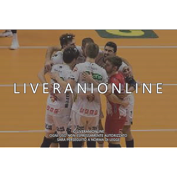 Campionato di Volley Superlega Serie A 2019/2020 Monza, Italia 21/12/2019 Vero Volley Monza vs Kioene Padova Nella foto: esultanza (Kioene Padova) FOTO ELISA CALABRESE-ALESSIO MARINI-AG ALDO LIVERANI SAS
