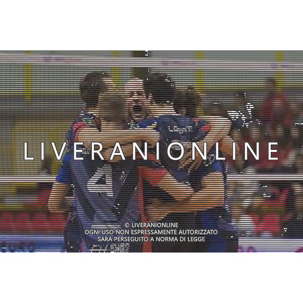 Campionato di Volley Superlega Serie A 2019/2020 Monza, Italia 21/12/2019 Vero Volley Monza vs Kioene Padova Nella foto: esultanza (Vero Volley Monza) FOTO ELISA CALABRESE-ALESSIO MARINI-AG ALDO LIVERANI SAS