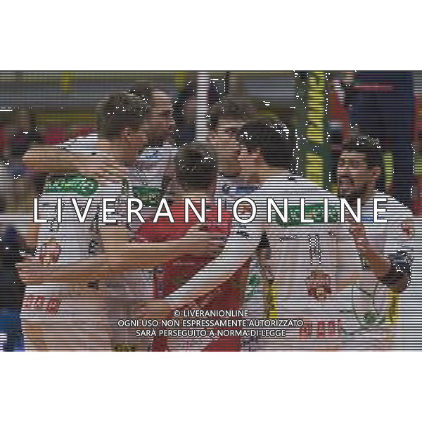 Campionato di Volley Superlega Serie A 2019/2020 Monza, Italia 21/12/2019 Vero Volley Monza vs Kioene Padova Nella foto: esultanza (Kioene Padova) FOTO ELISA CALABRESE-ALESSIO MARINI-AG ALDO LIVERANI SAS