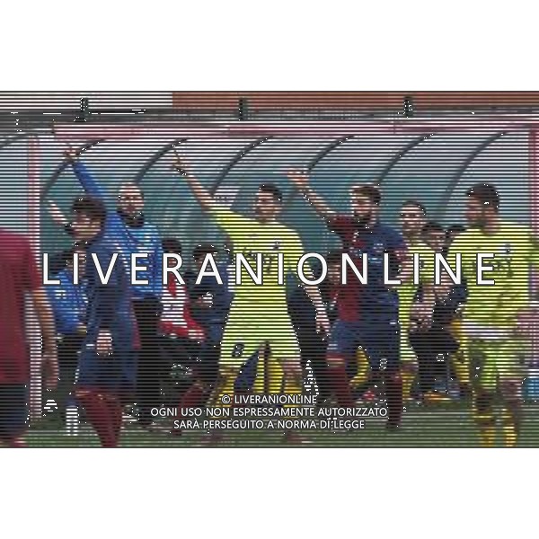 BORGO TOSSIGNANO 22 12 2019 VALSANTERNO-ATLETICO CASTENASO 2-1 CAT.PROMOZIONE NELLA FOTO DA SINISTRA ALLENATORE FABIO PATERNA,MATTEO CAVINI,FEDERICO MACALUSO ©SANNA /AGENZIA ALDO LIVERANI SAS