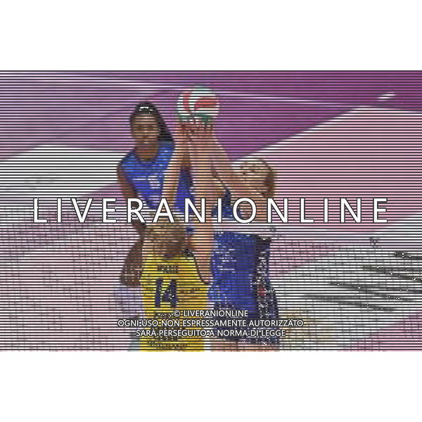 Campionato di Volley Serie A1 Femminile 2019/2020 Firenze, Italia 22/12/2019 Il Bisonte Firenze vs Imoco Volley Conegliano Nella foto: Joanna Wolosz (Imoco Volley Conegliano) e Sarah Fahr (Il Bisonte Firenze) FOTO LISA GUGLIELMI-ALESSIO MARINI-AG ALDO LIVERANI SAS