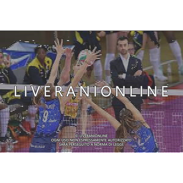 Campionato di Volley Serie A1 Femminile 2019/2020 Firenze, Italia 22/12/2019 Il Bisonte Firenze vs Imoco Volley Conegliano Nella foto: Muro di Nika Daalderop (Il Bisonte Firenze) FOTO LISA GUGLIELMI-ALESSIO MARINI-AG ALDO LIVERANI SAS