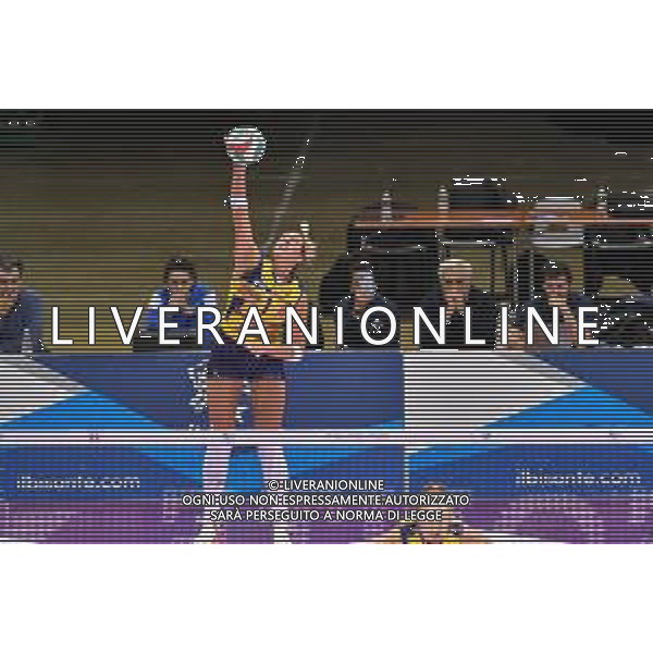 Campionato di Volley Serie A1 Femminile 2019/2020 Firenze, Italia 22/12/2019 Il Bisonte Firenze vs Imoco Volley Conegliano Nella foto: Battuta di Indre Sorokaite (Imoco Volley Conegliano) FOTO LISA GUGLIELMI-ALESSIO MARINI-AG ALDO LIVERANI SAS