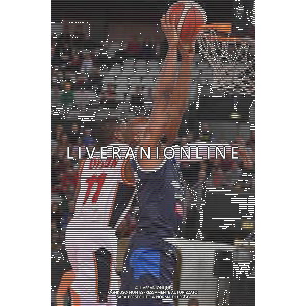 Campionato di Basket Serie A 2019/2020 Roma, Italia 22/12/2019 Virtus Roma vs Germani Brescia Nella foto: DeAndre Lansdowne guardia (Germani Basket Brescia) in schiacciata foto carlo cappuccitti-alessio marini-ag aldo liverani sas