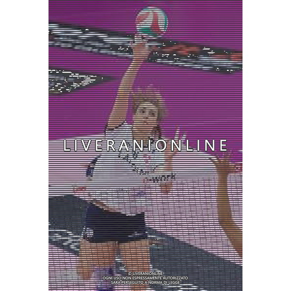 Campionato di Volley Serie A1 Femminile 2019/2020 Busto Arsizio, Italia 22/12/2019 Unet E-Work Busto Arsizio vs Lardini Filottrano Nella foto: schiacciata di Gaia Moretto (Lardini Filottrano) FOTO ELISA CALABRESE-ALESSIO MARINI-AG ALDO LIVERANI SAS