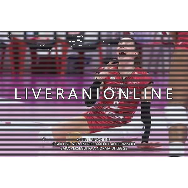 Campionato di Volley Serie A1 Femminile 2019/2020 Busto Arsizio, Italia 22/12/2019 Unet E-Work Busto Arsizio vs Lardini Filottrano Nella foto: delusione di Alessia Gennari (UYBA Unet E-Work Busto Arsizio) FOTO ELISA CALABRESE-ALESSIO MARINI-AG ALDO LIVERANI SAS