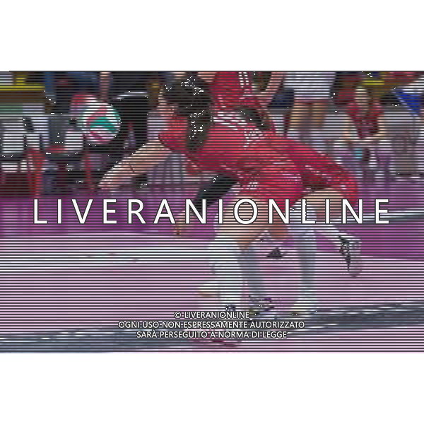 Campionato di Volley Serie A1 Femminile 2019/2020 Busto Arsizio, Italia 22/12/2019 Unet E-Work Busto Arsizio vs Lardini Filottrano Nella foto: bagher di Francesca Villani (UYBA Unet E-Work Busto Arsizio) FOTO ELISA CALABRESE-ALESSIO MARINI-AG ALDO LIVERANI SAS
