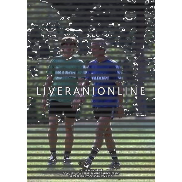 RETROSPETTIVA COSTANZO BARCELLA CALCIATORE NELLA FOTO BARCELLA COSTANZO CON LA MAGLIA DEL CESENA CALCIO CON MARCELLO LIPPI ALLENATORE AG ALDO LIVERANI SAS