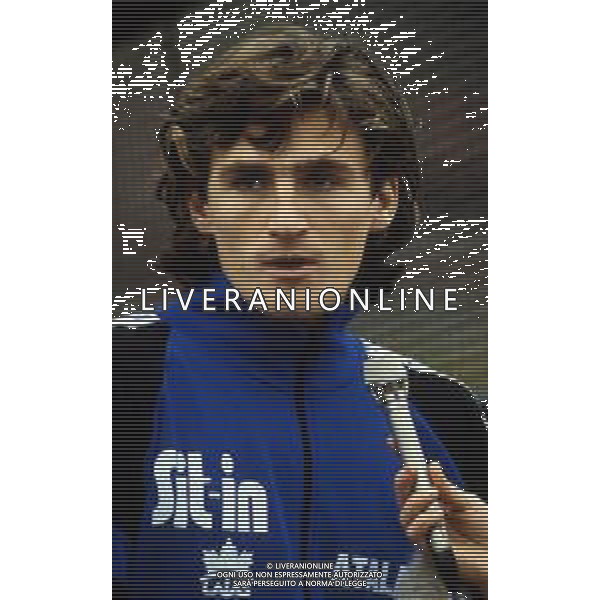 RETROSPETTIVA COSTANZO BARCELLA CALCIATORE NELLA FOTO BARCELLA COSTANZO CON LA MAGLIA DELL\'ATALANTA CALCIO AG ALDO LIVERANI SAS