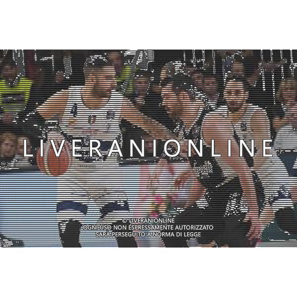 DERBY VIRTUS BOLOGNA - FORTITUDO BOLOGNA CAMPIONATO LEGA BASKET SERIE A 25.12.2019 NELLA FOTO pietro aradori e Giampaolo Ricci ©OPTIMAFOTO /AGENZIA ALDO LIVERANI SAS