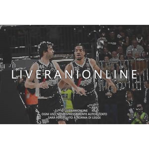 DERBY VIRTUS BOLOGNA - FORTITUDO BOLOGNA CAMPIONATO LEGA BASKET SERIE A 25.12.2019 NELLA FOTO MILOS TEODOSIC E VINCENT HUNTER ©OPTIMAFOTO /AGENZIA ALDO LIVERANI SAS