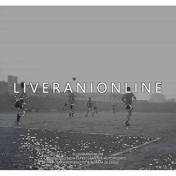 03-02-1957 ALESSANDRIA-CAMPIONATO DI CALCIO SERIE B ALESSANDRIA MODENA 2-0 NELLA FOTO AZIONE DI GIOCO AG ALDO LIVERANI SAS