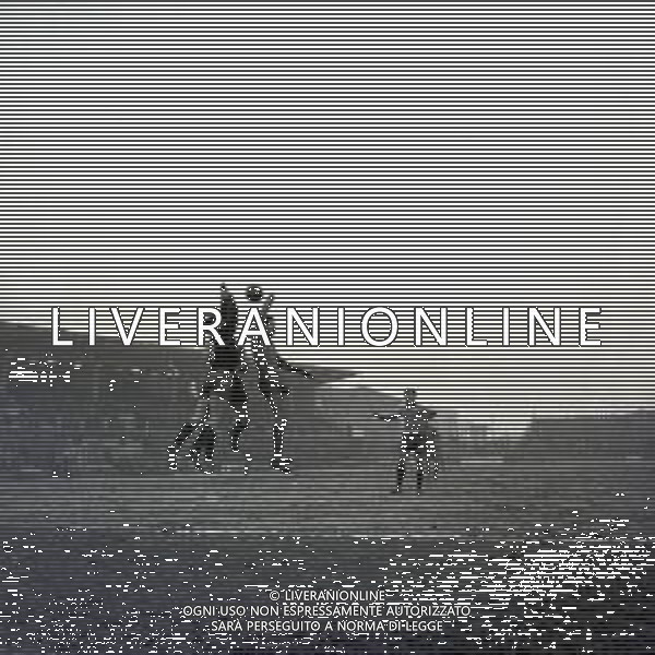 03-02-1957 ALESSANDRIA-CAMPIONATO DI CALCIO SERIE B ALESSANDRIA MODENA 2-0 NELLA FOTO AZIONE DI GIOCO AG ALDO LIVERANI SAS