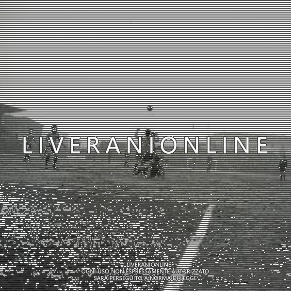03-02-1957 ALESSANDRIA-CAMPIONATO DI CALCIO SERIE B ALESSANDRIA MODENA 2-0 NELLA FOTO AZIONE DI GIOCO AG ALDO LIVERANI SAS