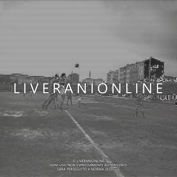 10-02-1957 BRESCIA-CAMPIONATO DI CALCIO SERIE B BRESCIA ALESSANDRIA 1-0 NELLA FOTO AZIONE DI GIOCO AG ALDO LIVERANI SAS