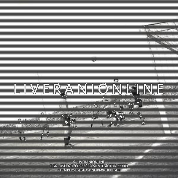 17-03-1957 MODENA-CAMPIONATO DI CALCIO SERIE B MODENA VENEZIA 0-0 NELLA FOTO AZIONE DI GIOCO AG ALDO LIVERANI SAS