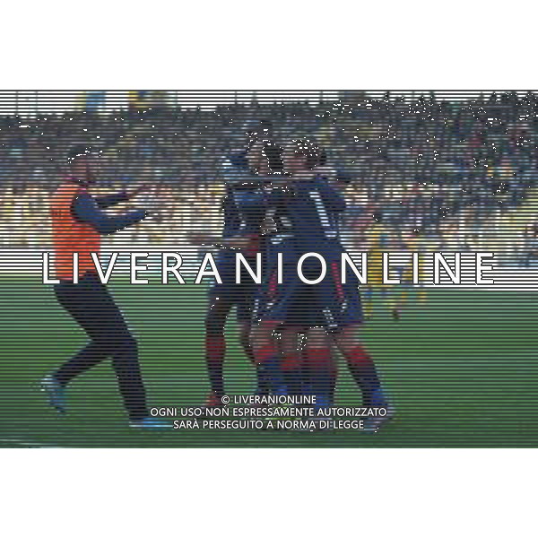 Frosinone vs Crotone Campionato Serie B - 18 giornata Stadio Benito Stirpe - Frosinone 26-12-2019 nella foto Esultanza Crotone FOTO FEDERICO GAETANO-AG ALDO LIVERANI SAS