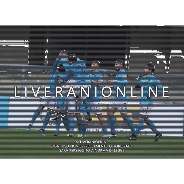 CHIEVO - BENEVENTO CAMPIONATO CALCIO SERIE B 26.12.2019 NELLA FOTO ABBRACCIO ESULTANZA DOPO IL GOL DI CHRISTIAN MAGGIO ©SANTANDREA/AGENZIA ALDO LIVERANI SAS